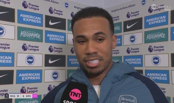 加布里埃尔：开场门线解围？我意识到自己必须覆盖后面的位置